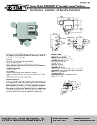 Thumbnail of document Manual - 165 - Precisor II Pneumatic and Electro-Pneumatic Positioner